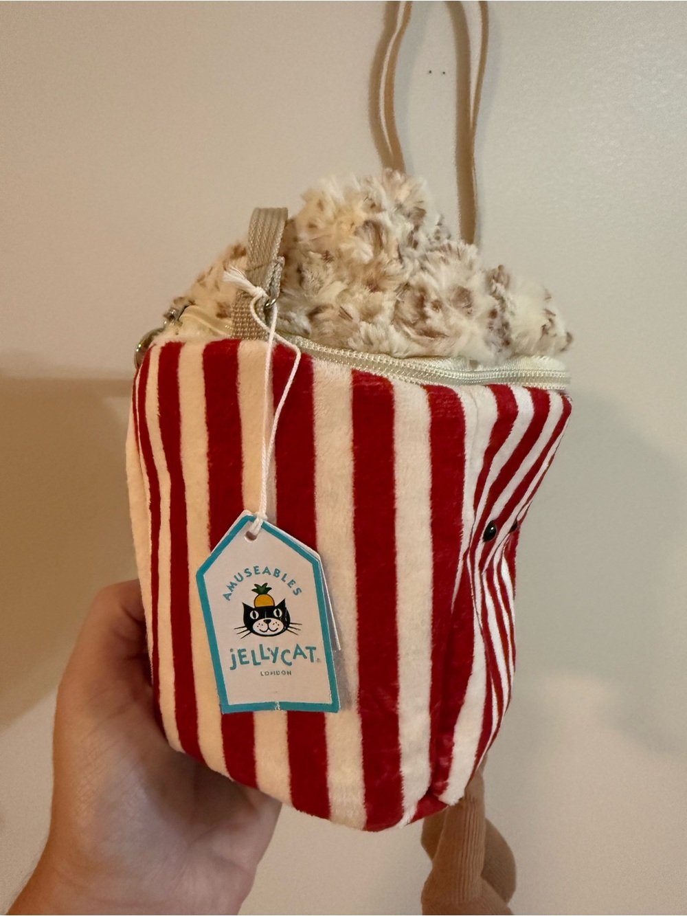 Jellycat  Plush Popcorn Crossbody Bag – NEW - Picture 3 of 4